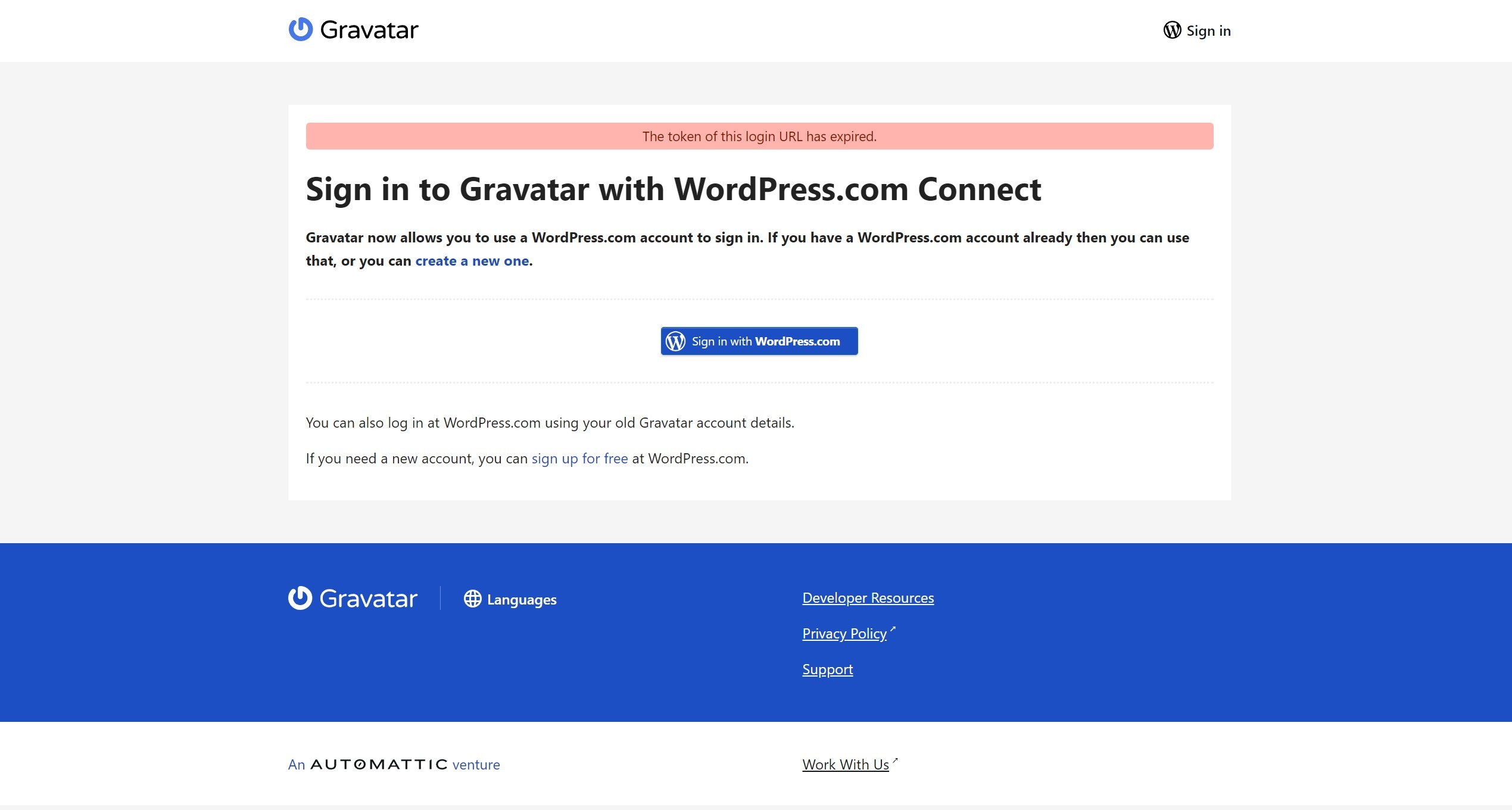 注册gravatar账户